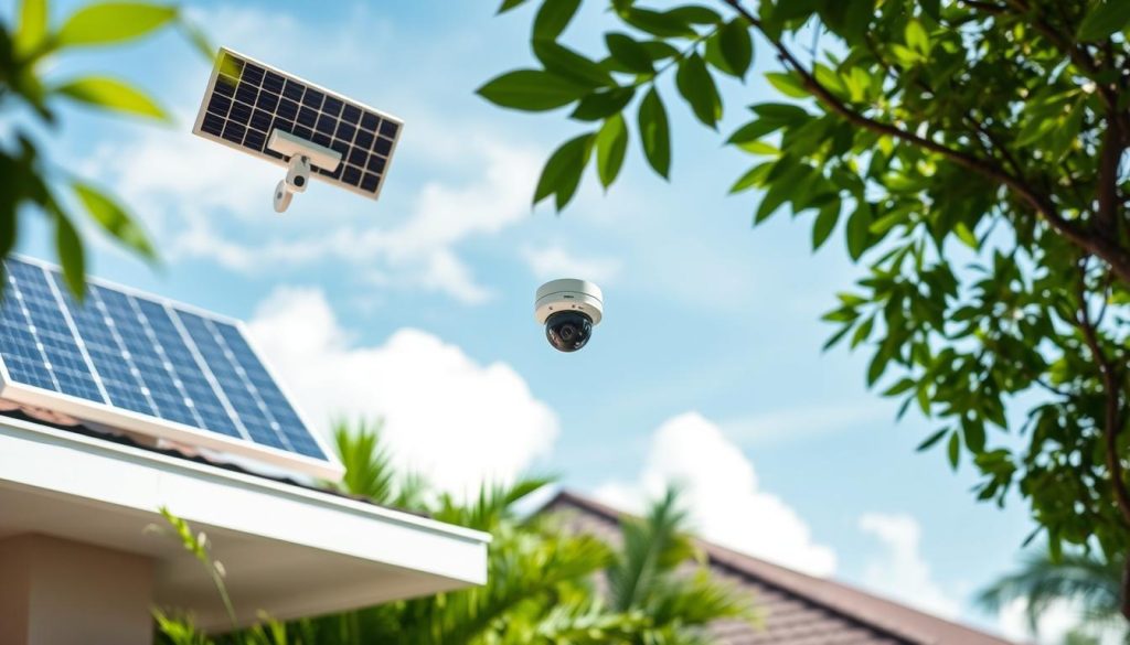 4G solar security camera setup