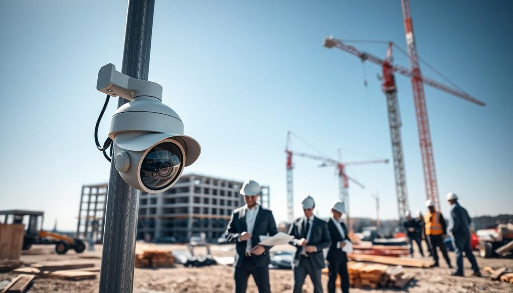 construction site security camera monitoring