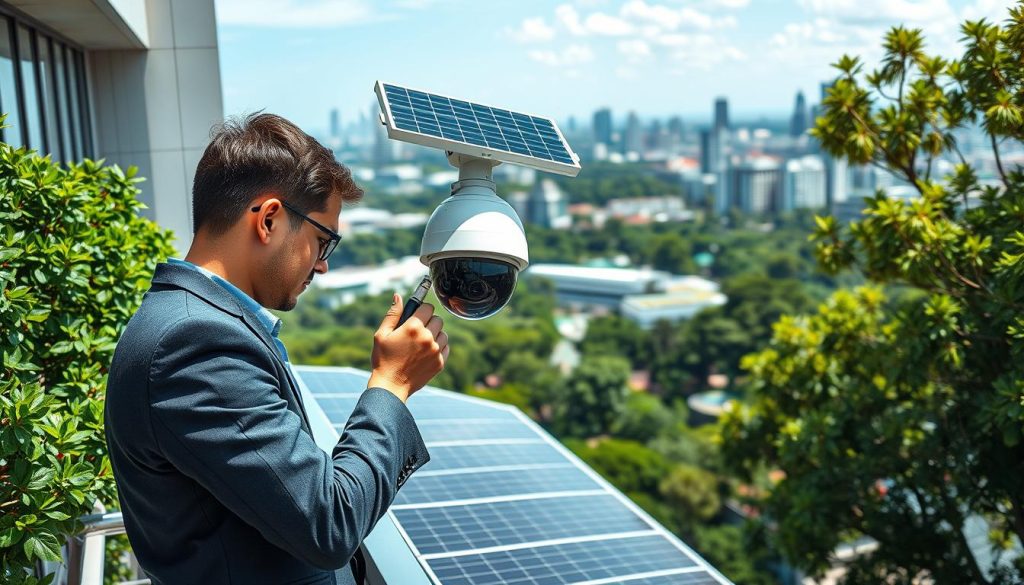 maintaining solar security system