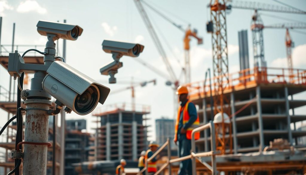 mobile security cameras for construction sites