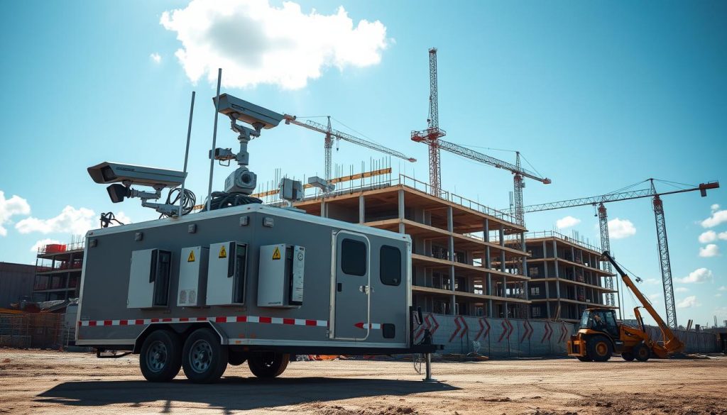 mobile surveillance units for construction sites