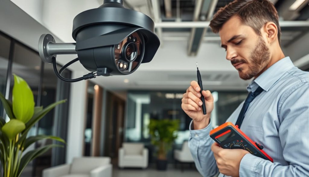 professional security camera maintenance