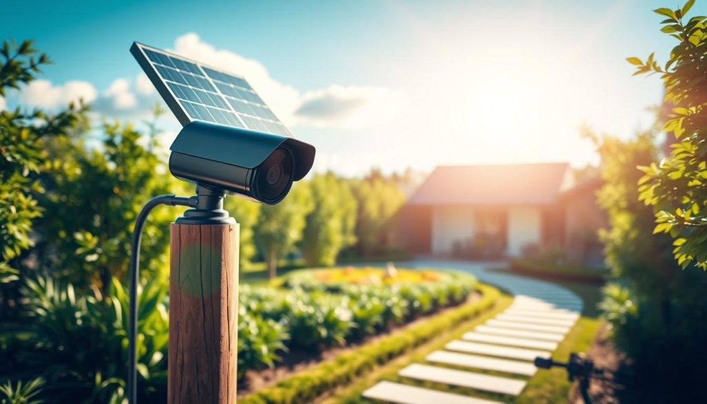 setup solar-powered camera system