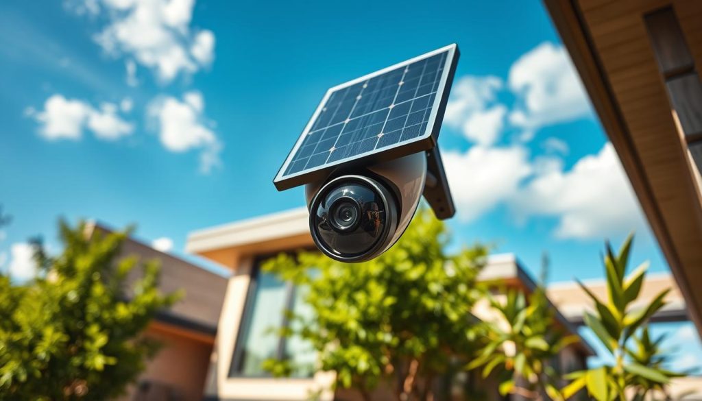 solar panel security camera