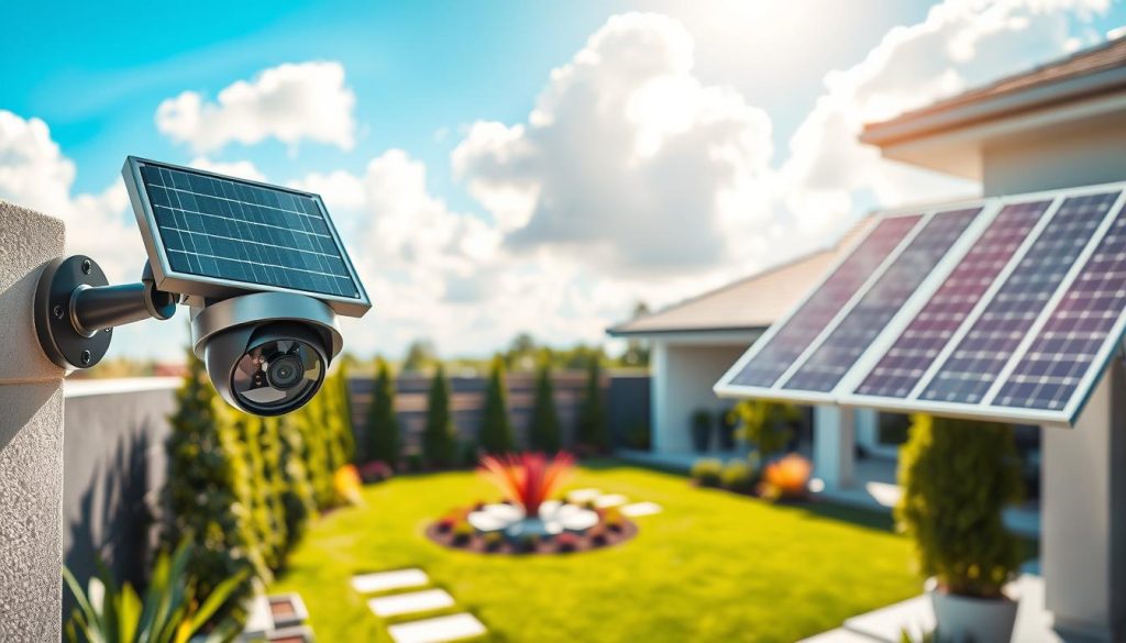 solar-powered outdoor surveillance system