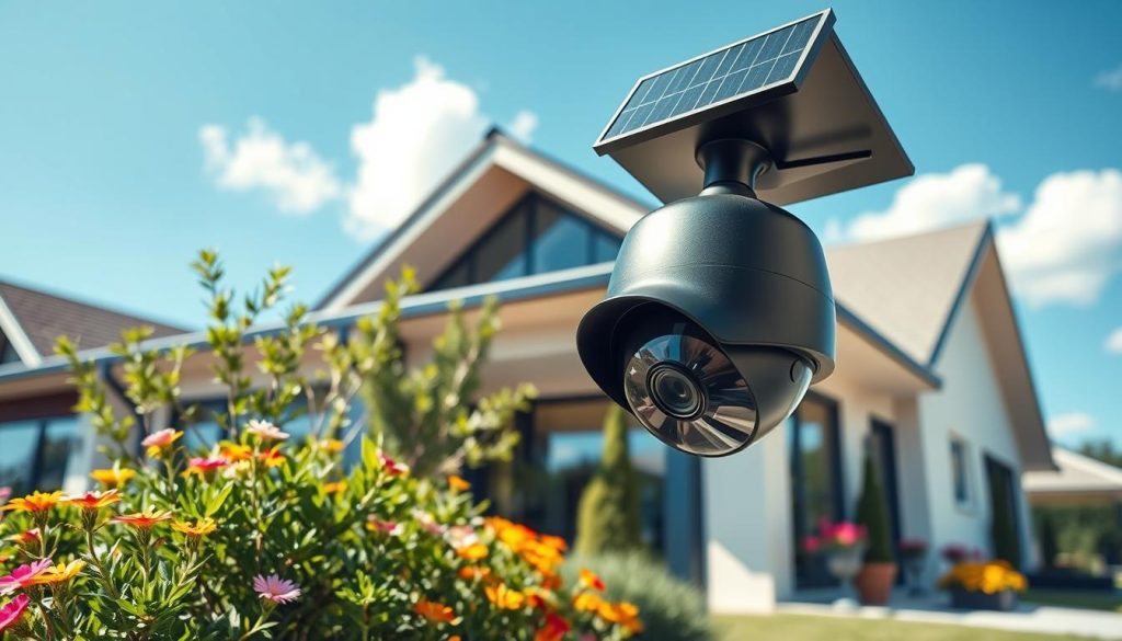 solar-powered security camera system