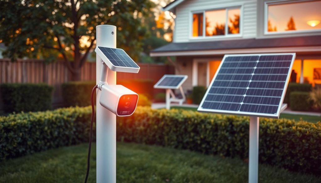 wire-free solar security camera setup