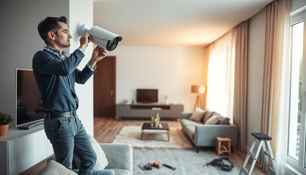 CCTV installation inside house