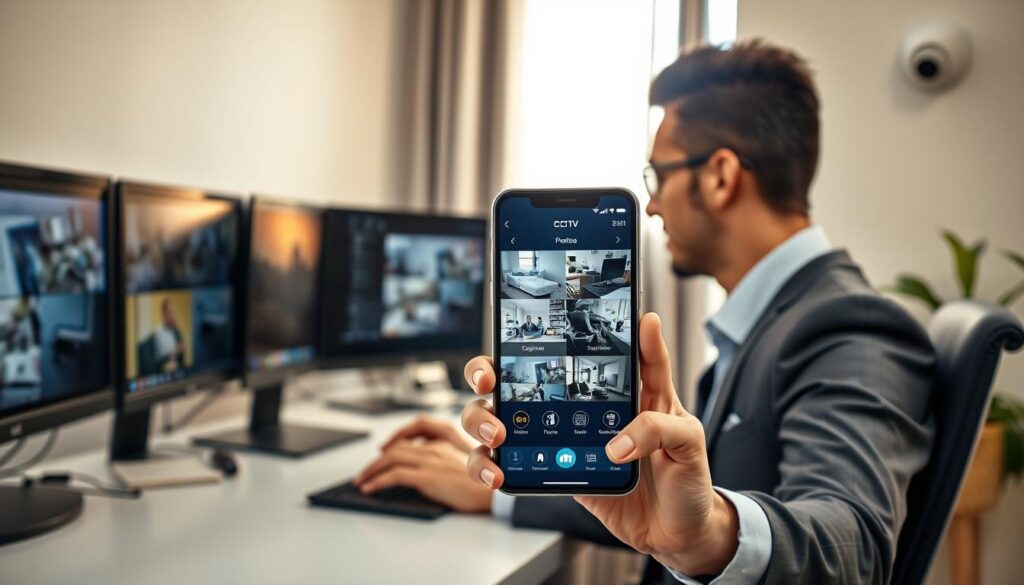 Setting up CCTV remote access for phone monitoring