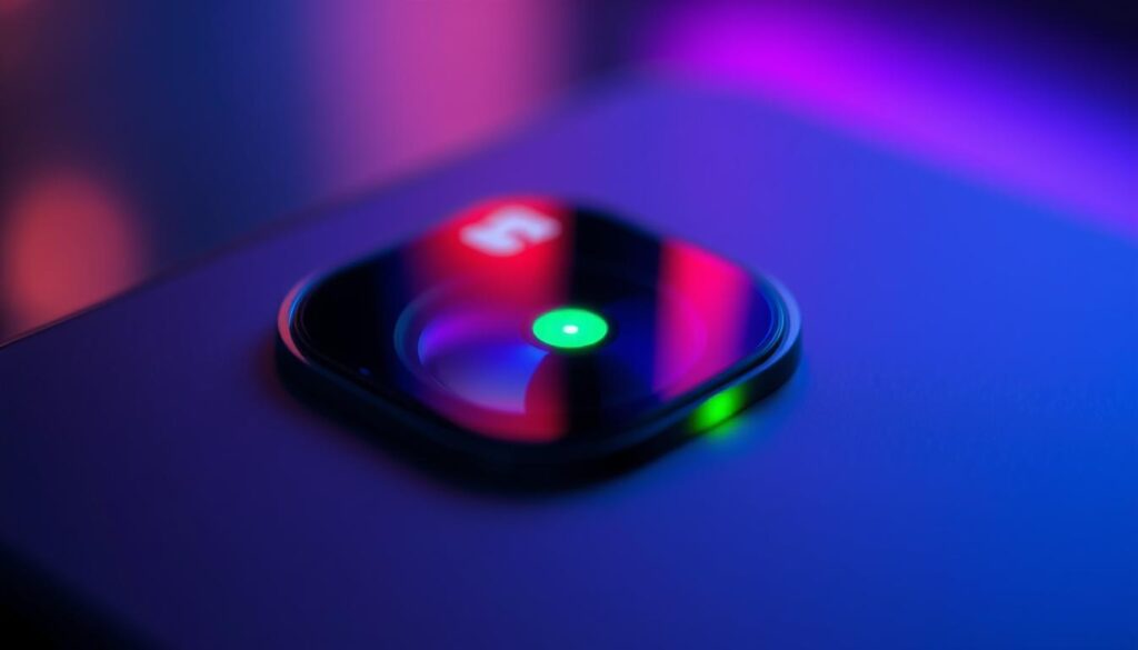 green dot camera access indicator