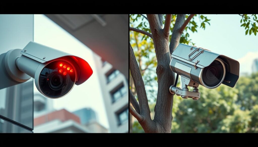 how to distinguish real security cameras from fake ones